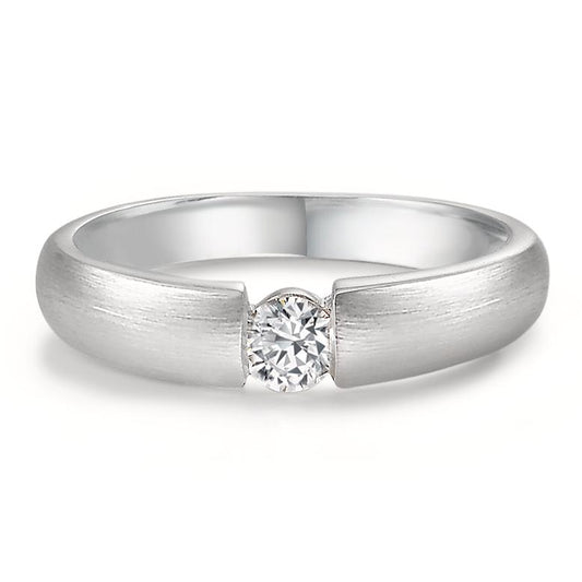 Szoliter gyűrű 750/18 K fehér arany Gyémánt Fehér, 0.20 ct, w-si Ø3.8 mm