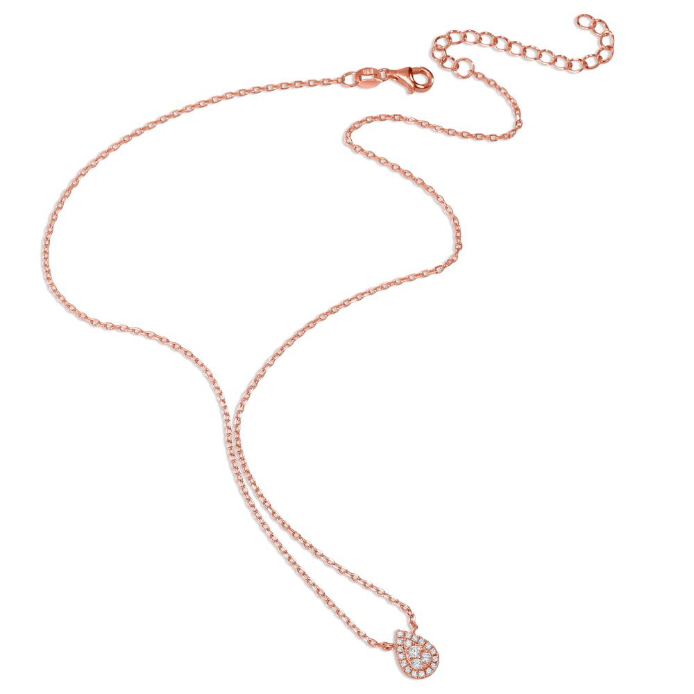 Collier Ezüst Cirkónia aranyozott 39-44 cm