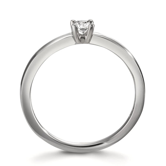Szoliter gyűrű 950 platina Gyémánt Fehér, 0.15 ct, Briliáns, w-si