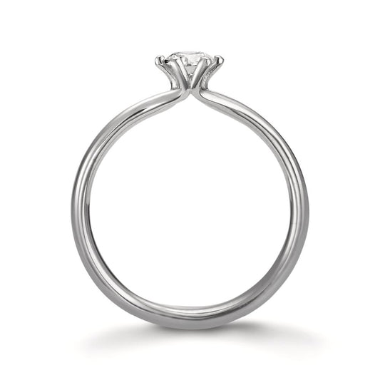 Szoliter gyűrű 950 platina Gyémánt 0.30 ct, w-si, GIA