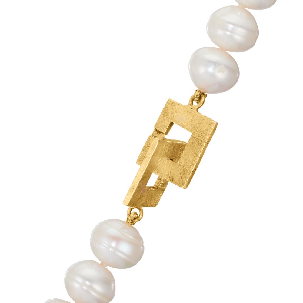 Collier Ezüst édesvízi tenyésztett gyöngy 10-10.5 mm 52 cm