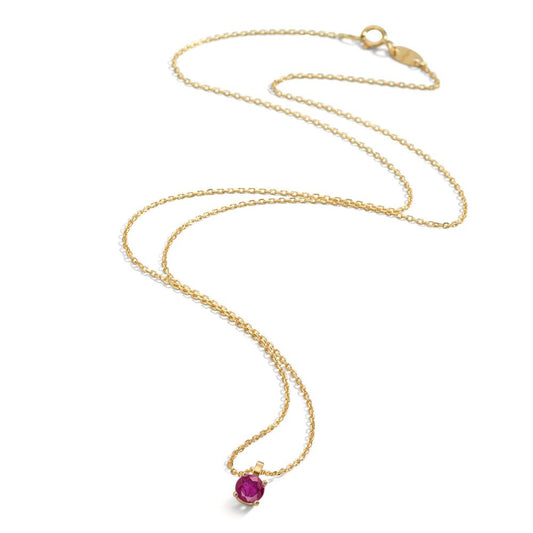 Nyakékek 750/18 K sárga arany Rubin 0.26 ct 42 cm
