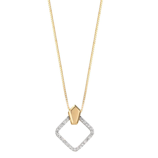 Medál 750/18 K sárga arany Gyémánt 0.10 ct, w-si