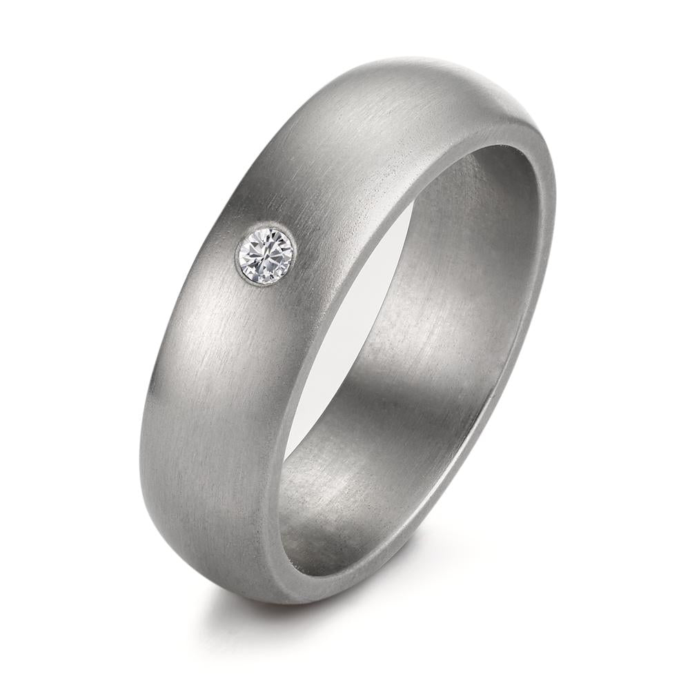 Gyűrű Rozsdamentes acél Gyémánt 0.04 ct, tw-si