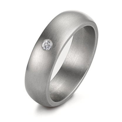 Gyűrű Rozsdamentes acél Gyémánt 0.04 ct, tw-si