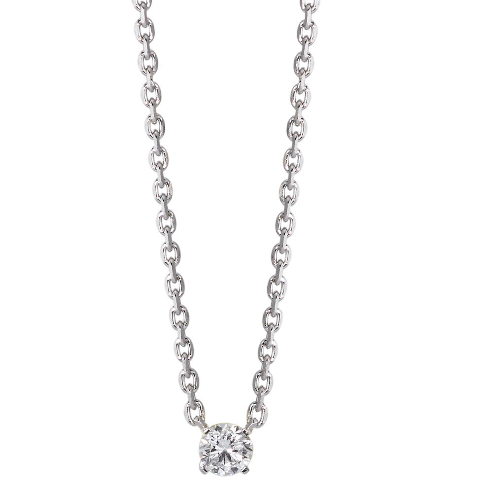 Nyakékek 750/18 K fehér arany Gyémánt 0.20 ct, w-si 40-42 cm