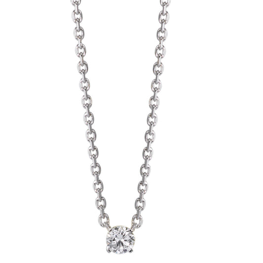 Nyakékek 750/18 K fehér arany Gyémánt 0.20 ct, w-si 40-42 cm