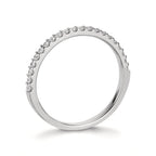 Memória gyűrű 750/18 K fehér arany Gyémánt 0.25 ct, 21 Kövek, w-si