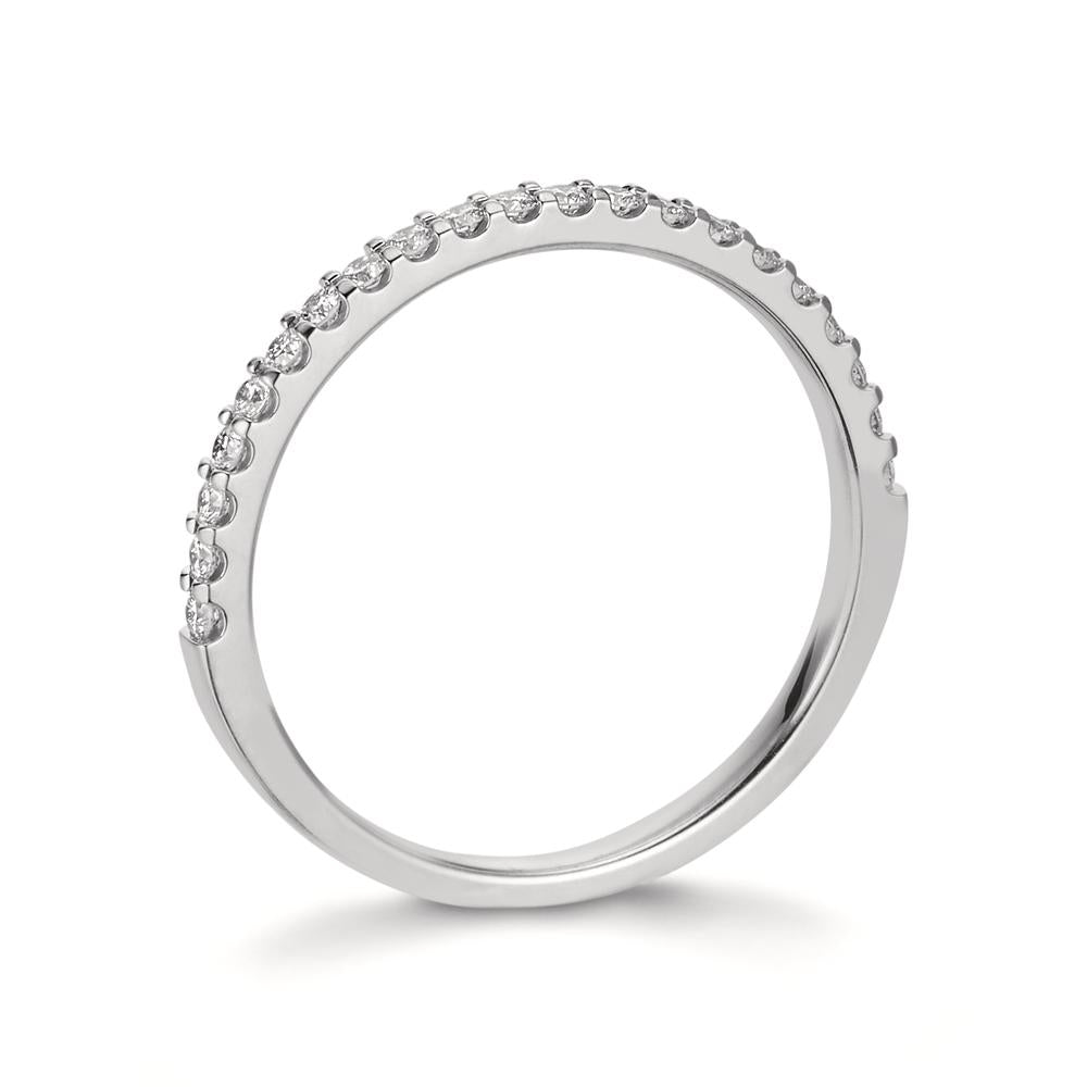 Memória gyűrű 750/18 K fehér arany Gyémánt 0.25 ct, 21 Kövek, w-si