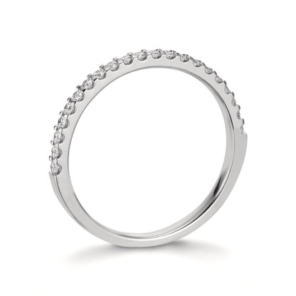 Memória gyűrű 750/18 K fehér arany Gyémánt 0.25 ct, 21 Kövek, w-si