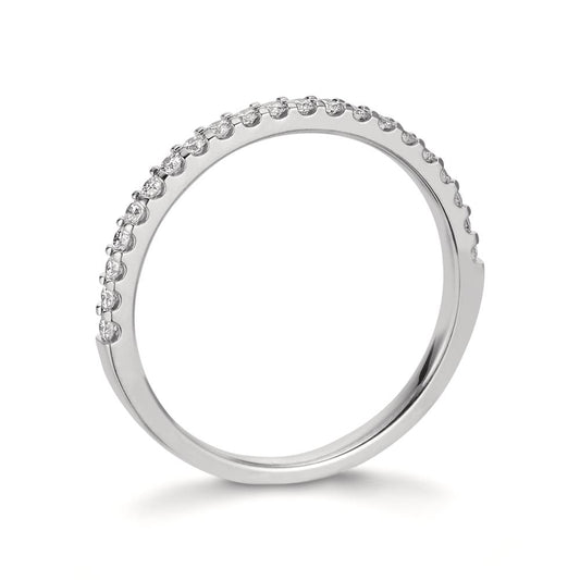 Memória gyűrű 750/18 K fehér arany Gyémánt 0.25 ct, 21 Kövek, w-si