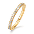 Memória gyűrű 750/18 K sárga arany Gyémánt 0.25 ct, w-si