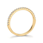 Memória gyűrű 750/18 K sárga arany Gyémánt 0.25 ct, w-si