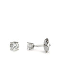 Fülbevaló 750/18 K fehér arany Gyémánt 0.40 ct, 2 Kövek, w-si
