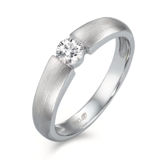 Szoliter gyűrű 750/18 K fehér arany Gyémánt Fehér, 0.20 ct, w-si Ø3.8 mm