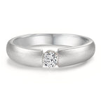 Szoliter gyűrű 750/18 K fehér arany Gyémánt Fehér, 0.20 ct, w-si Ø3.8 mm