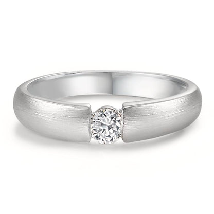 Szoliter gyűrű 750/18 K fehér arany Gyémánt Fehér, 0.20 ct, w-si Ø3.8 mm