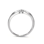 Szoliter gyűrű 750/18 K fehér arany Gyémánt Fehér, 0.20 ct, w-si Ø3.8 mm