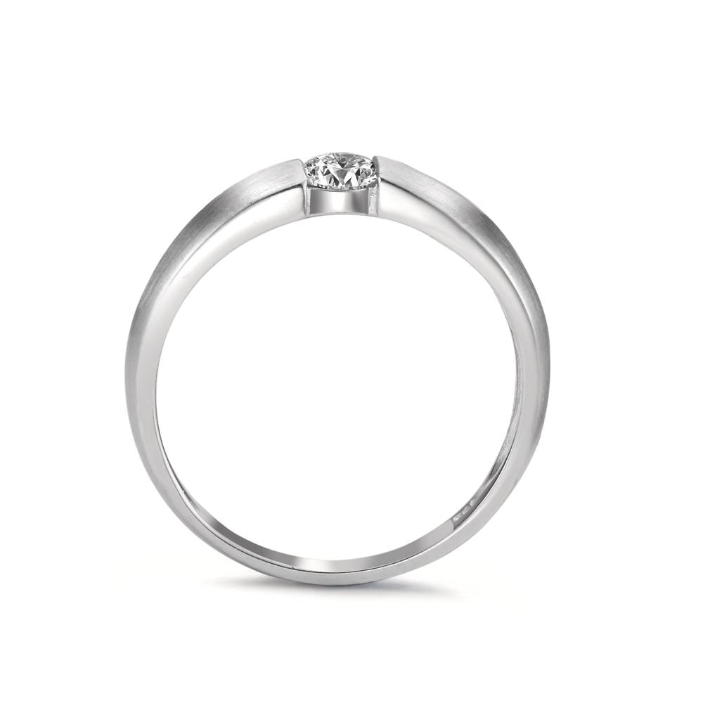 Szoliter gyűrű 750/18 K fehér arany Gyémánt Fehér, 0.20 ct, w-si Ø3.8 mm