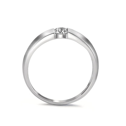 Szoliter gyűrű 750/18 K fehér arany Gyémánt Fehér, 0.20 ct, w-si Ø3.8 mm