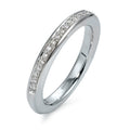 Memória gyűrű 750/18 K fehér arany Gyémánt 0.18 ct, 29 Kövek, w-si