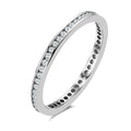 Memória gyűrű 750/18 K fehér arany Gyémánt 0.25 ct, 50 Kövek, w-si