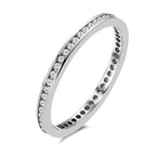 Memória gyűrű 750/18 K fehér arany Gyémánt 0.25 ct, 50 Kövek, w-si
