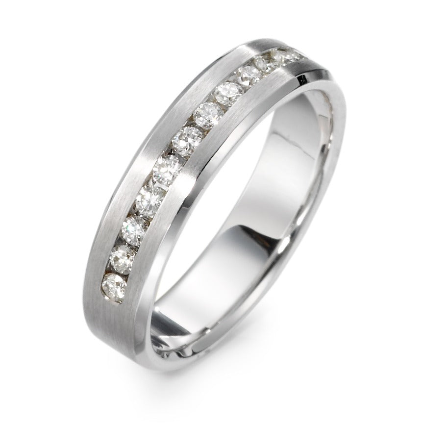Memória gyűrű 750/18 K fehér arany Gyémánt 0.25 ct, 12 Kövek, w-si