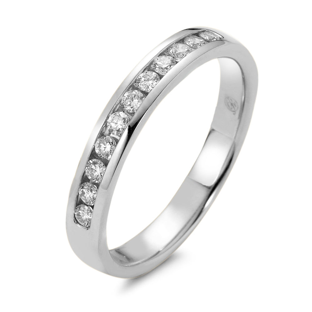 Memória gyűrű 750/18 K fehér arany Gyémánt 0.25 ct, 11 Kövek, w-si
