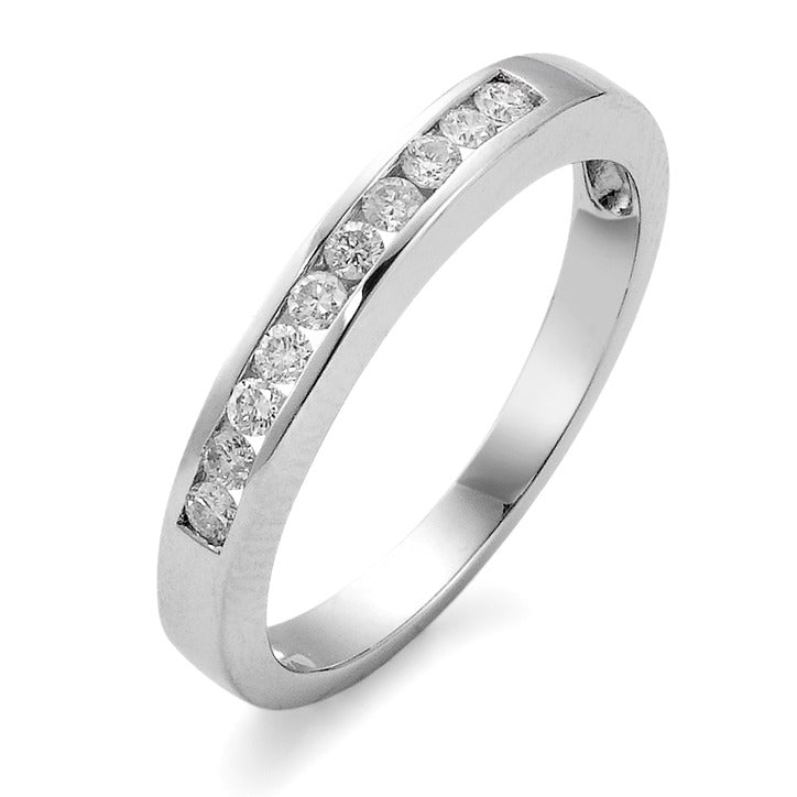 Memória gyűrű 750/18 K fehér arany Gyémánt 0.23 ct, 10 Kövek, w-pi1
