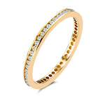 Memória gyűrű 750/18 K sárga arany Gyémánt 0.25 ct, 50 Kövek, w-si