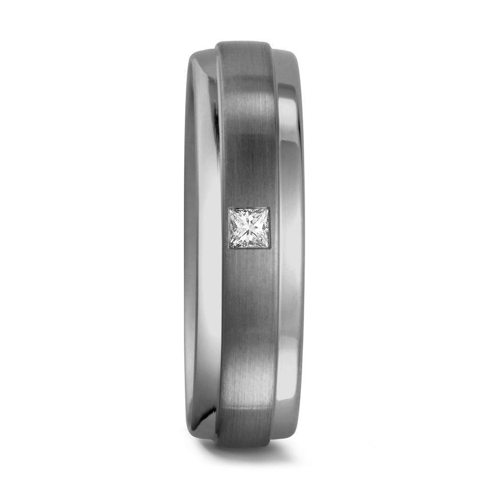Gyűrű 950 palládium Gyémánt 0.06 ct, 6 Kövek, tw-si