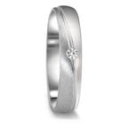 Partnergyűrű 750/18 K fehér arany Gyémánt 0.04 ct, tw-vsi