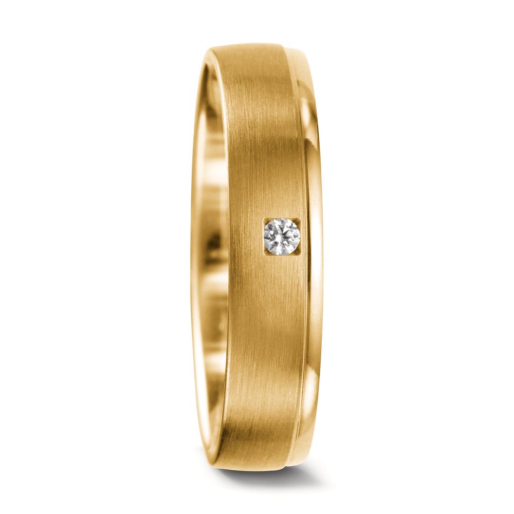 Partnergyűrű 750/18 K sárga arany Gyémánt 0.03 ct, tw-vsi