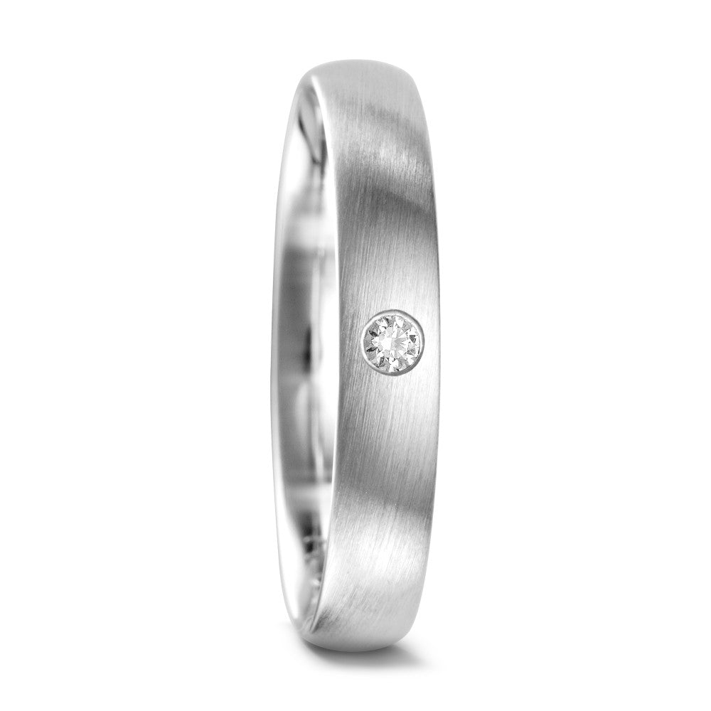 Partnergyűrű 750/18 K fehér arany Gyémánt 0.04 ct, tw-vsi