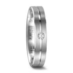 Partnergyűrű 750/18 K fehér arany Gyémánt 0.04 ct, tw-vsi
