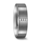 Gyűrű 950 palládium Gyémánt 0.04 ct, 4 Kövek, tw-si