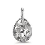 Medál 750/18 K fehér arany Gyémánt 0.30 ct, 62 Kövek, w-si