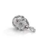 Medál 750/18 K fehér arany Gyémánt 0.30 ct, 62 Kövek, w-si