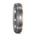 Gyűrű 950 palládium, 750/18 K vörös arany Gyémánt 0.015 ct, tw-vsi