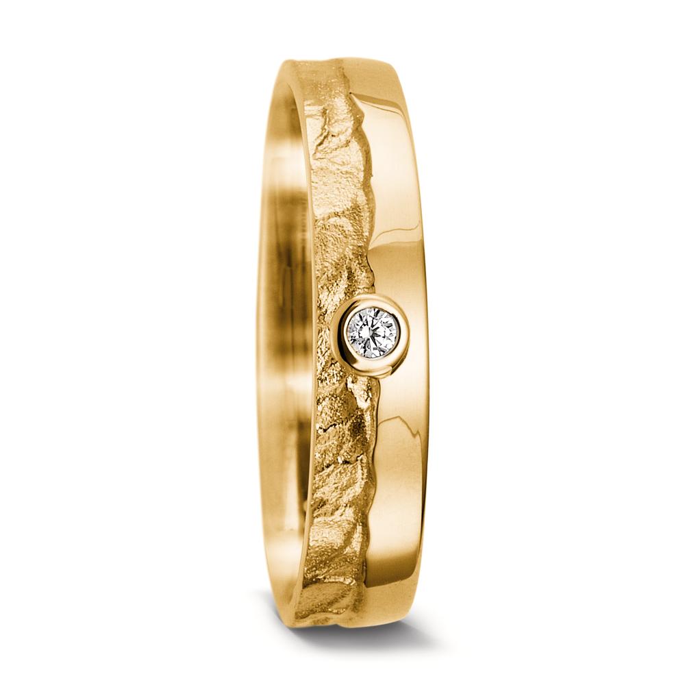 Partnergyűrű 750/18 K sárga arany Gyémánt 0.037 ct, w-si