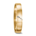 Partnergyűrű 750/18 K sárga arany Gyémánt 0.02 ct, 3 Kövek, tw-vsi