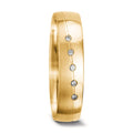 Partnergyűrű 750/18 K sárga arany Gyémánt 0.025 ct, 5 Kövek, tw-vsi