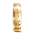 Partnergyűrű 750/18 K sárga arany Gyémánt 0.025 ct, 5 Kövek, tw-vsi