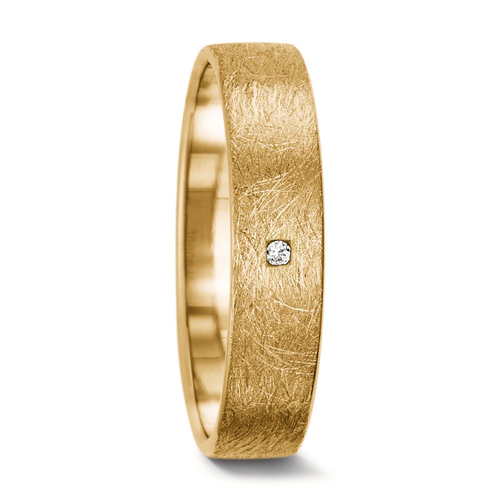 Partnergyűrű 750/18 K sárga arany Gyémánt 0.008 ct, tw-vsi