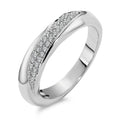 Gyűrű 750/18 K fehér arany Gyémánt Fehér, 0.20 ct, 40 Kövek, Briliáns, w-si