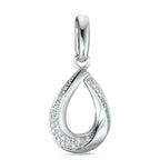 Medál 750/18 K fehér arany Gyémánt Fehér, 0.19 ct, 38 Kövek, Briliáns, w-si