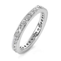 Memória gyűrű 750/18 K fehér arany Gyémánt Fehér, 0.50 ct, 35 Kövek, Briliáns, w-si