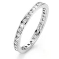 Memória gyűrű 750/18 K fehér arany Gyémánt Fehér, 0.50 ct, 42 Kövek, Briliáns, w-si