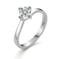 Szoliter gyűrű 750/18 K fehér arany Gyémánt Fehér, 0.25 ct, Briliáns, w-si
